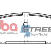 DBA Street Series Ceramic Rear Brake Pad Set 100.1 x 43.4 x 13.3mm for Ford Probe / Ford Telstar & More