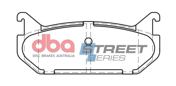 DBA Street Series Ceramic Rear Brake Pad Set 100.1 x 43.4 x 13.3mm for Ford Probe / Ford Telstar & More