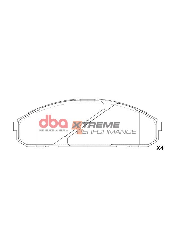 DB1257XP.jpg DBA Xtreme Performance Front Brake Pad Set for Nissan Patrol Y60