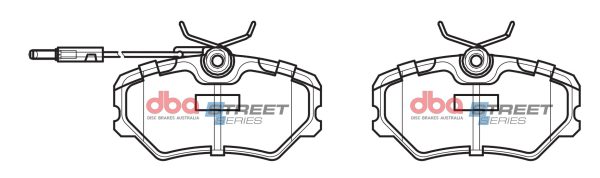 DBA Street Series Ceramic Front Brake Pad Set for Citroen ZX / Peugeot 306