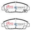 DBA Street Series Ceramic Front Brake Pad Set 137.8 x 54.1 x 18.1mm for Honda Accord / Honda Prelude BB / Rover 600