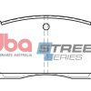 DBA Street Series Ceramic Front Brake Pad Set 114.2 x 50.0 x 14.4mm for Daihatsu Extol / Daihatsu Terios & More