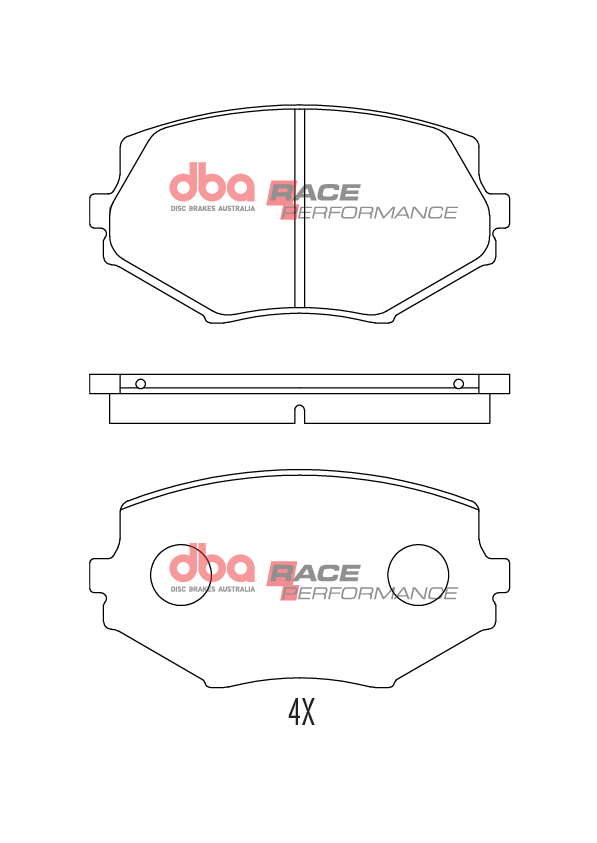 DBA Race Performance Front Brake Pad Set for Mazda MX5 (Mk1) (NA) / Mazda MX5 (Mk2) (NB)