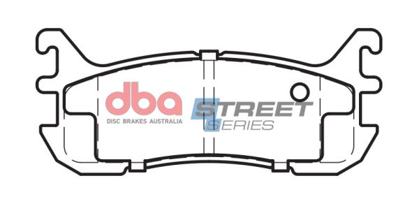 DBA Street Series Ceramic Rear Brake Pad Set for Mazda 323 / Mazda Lantis
