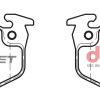 DBA Street Series Ceramic Rear Brake Pad Set 105.0 x 54.7 x 10.8mm for Renault 19 / Renault 19 Chamade & More
