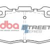 DBA Street Series Semi-Metallic Front Brake Pad Set 126.5 x 68.5 x 17.2mm for Land Rover Defender