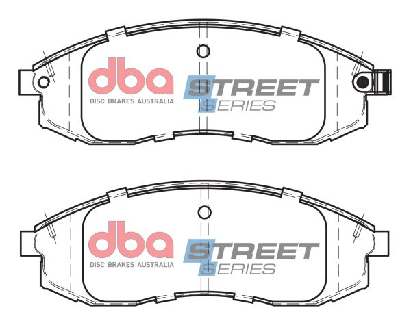 DBA Street Series Ceramic Front Brake Pad Set for Mitsubishi L 200 96-06