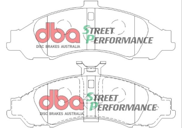 DBA Street Performance Front Brake Pad Set 183.3 x 64 x 15.6mm for Chevrolet (M.East/S.Africa) Caprice / Chevrolet (M.East/S.Africa) Lumina & More
