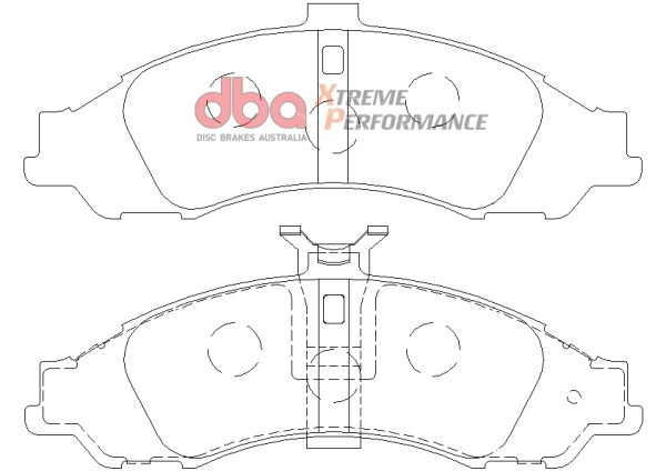 DBA Xtreme Performance Front Brake Pad Set 183.3 x 64 x 15.6mm for Chevrolet (M.East/S.Africa) Caprice / Chevrolet (M.East/S.Africa) Lumina & More