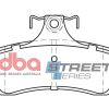 DBA Street Series Ceramic Rear Brake Pad Set 113.8 x 58.0 x 17.4mm for Chevrolet (M.East/S.Africa) Caprice / Chevrolet (M.East/S.Africa) Lumina & More