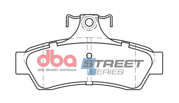 DBA Street Series Ceramic Rear Brake Pad Set 113.8 x 58.0 x 17.4mm for Chevrolet (M.East/S.Africa) Caprice / Chevrolet (M.East/S.Africa) Lumina & More