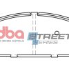 DBA Street Series Ceramic Front Brake Pad Set 158.9 x 55.9 x 15.8mm for Nissan Elgrand E50 / Nissan Elgrand E51 / Nissan X-Trail