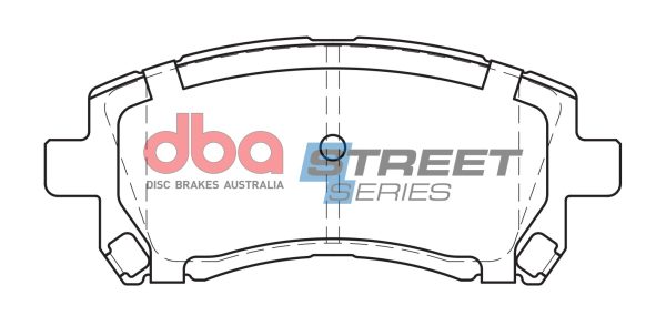 DBA Street Series Ceramic Front Brake Pad Set 137.9 x 59.4 x 16.9mm for Subaru Forester / Subaru Impreza & More