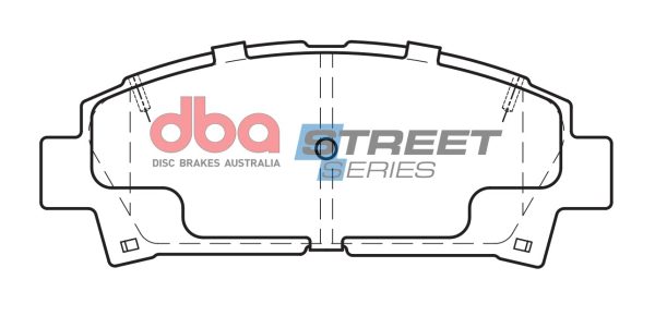DBA Street Series Ceramic Front Brake Pad Set 141.0 x 55.5 x 15.3mm for Toyota Avensis AZT220 / Toyota Avensis CDT220 & More
