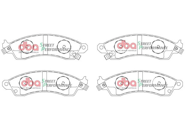 DBA Xtreme Performance Front Brake Pad Set 171 x 51.5 x 15.4mm for Aston Martin V8 Coupe / Aston Martin V8 Volante & More