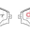 DBA Street Series Ceramic Front Brake Pad Set for Nissan Patrol Y61