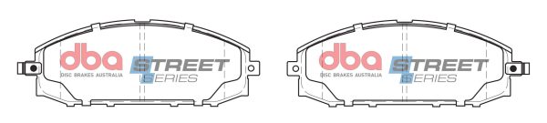 DBA Street Series Ceramic Front Brake Pad Set for Nissan Patrol Y61