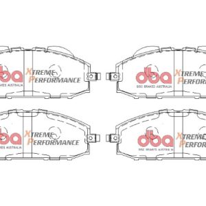 DBA Xtreme Performance Front Brake Pad Set for Nissan Patrol Y61