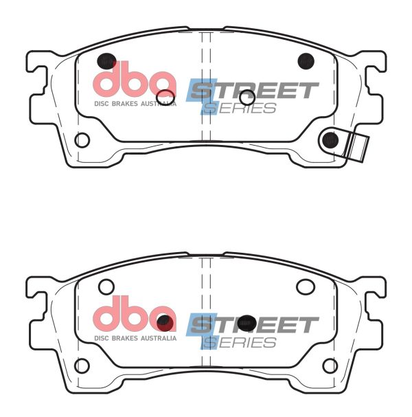 DBA Street Series Ceramic Front Brake Pad Set 131.6 x 51.5 x 14.2mm for Ford Probe / Ford Telstar & More