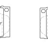 DBA Street Series Semi-Metallic Front Brake Pad Set 119.4 x 77.9 x 16.8mm for Toyota Land Cruiser / Toyota Sequoia