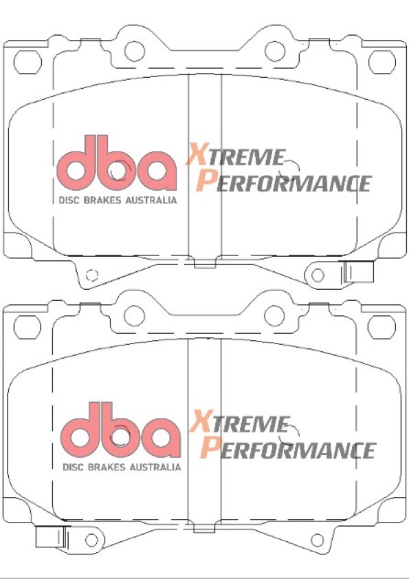 DBA 4000 Series T3 Slotted Front Disc & Xtreme Performance Pad Kit 322 x 32mm for Toyota Land Cruiser