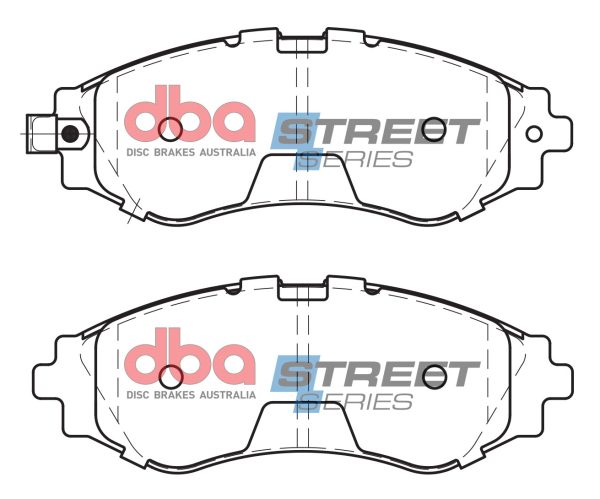 DBA Street Series Ceramic Front Brake Pad Set 143.2 x 51.3 x 16.6mm for Chevrolet Evanda / Daewoo Evanda & More