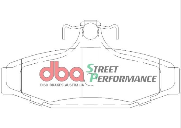 DBA Street Performance Rear Brake Pad Set 113.6 x 55 x 14.4mm for Ford Fairlane AU / Ford Fairlane BA & More