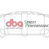 DBA Street Performance Rear Brake Pad Set 108.4 x 41.6 x 13.8mm for Subaru Forester / Subaru Impreza & More