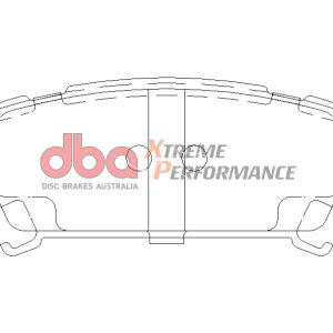 DBA Xtreme Performance Rear Brake Pad Set 108.4 x 41.6 x 13.8mm for Subaru Forester / Subaru Impreza & More