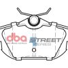 DBA Street Series Ceramic Rear Brake Pad Set 87.2 x 47.1 x 14.7mm for Mitsubishi Carisma / Mitsubishi Colt & More