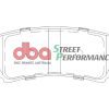 DBA Street Performance Rear Brake Pad Set 123.1 x 45.1 x 17.4mm for Toyota Land Cruiser