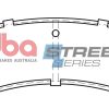 DBA Street Series Ceramic Rear Brake Pad Set 123.1 x 45.1 x 17.1mm for Toyota Land Cruiser