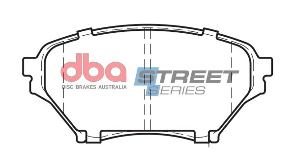 DBA Street Series Ceramic Front Brake Pad Set for Mazda MX5 (Mk2) (NB) Sport