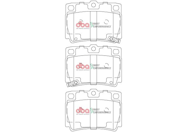 DBA Street Performance Rear Brake Pad Set for Mitsubishi Challenger / Mitsubishi Shogun Sport