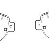 DBA Street Series Ceramic Front Brake Pad Set 143.9 x 63.8 x 16.9mm for Lexus Aristo / Lexus GS300 & More