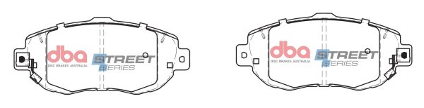 DBA Street Series Ceramic Front Brake Pad Set 143.9 x 63.8 x 16.9mm for Lexus Aristo / Lexus GS300 & More