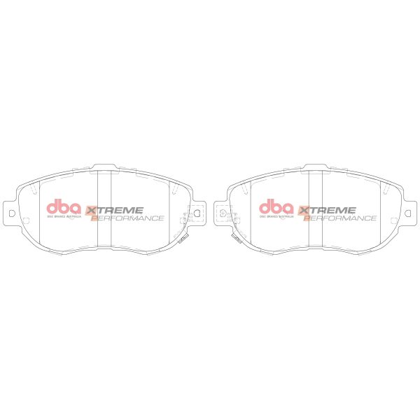 DB1395XP.jpg DBA Xtreme Performance Front Brake Pad Set 143.9 x 63.8 x 16.9mm for Lexus Aristo / Lexus GS300 & More