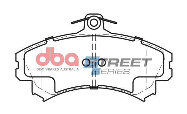 DBA Street Series Ceramic Front Brake Pad Set 130.0 x 72.7 x 15.0mm for Mitsubishi Carisma / Mitsubishi Colt & More