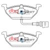 DBA Street Series Ceramic Front Brake Pad Set 146.0 x 54.7 x 18.4mm for Audi A1 8X / Audi A1 GB & More