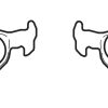 DB1415SS.jpg DBA Street Series Ceramic Rear Brake Pad Set 112.1 x 44.6 x 15.7mm for BMW 3 Series (E46) 316 / BMW 3 Series (E46) 318 & More