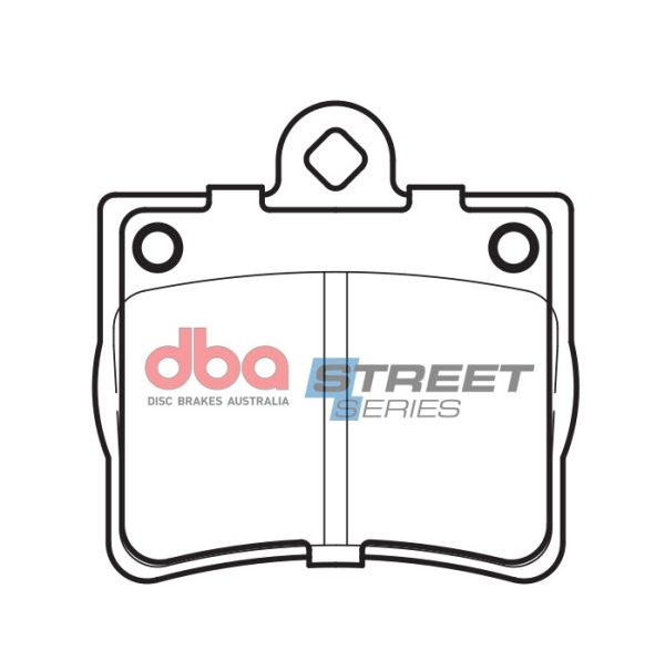 DB1418SS.jpg DBA Street Series Ceramic Rear Brake Pad Set 63.6 x 63.2 x 14.5mm for Mercedes C-Class (W202) C180 / Mercedes C-Class (W202) C200 & More