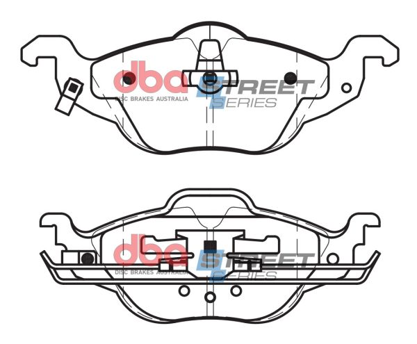 DB1424SS.jpg DBA Street Series Ceramic Front Brake Pad Set 177.7, 160.0 x 62.1, 63.1 x 17.1mm for Holden (Aust/Nz) Astra / Opel Astra (G) & More