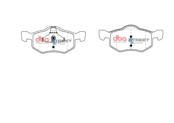 DB1426SS.jpg DBA Street Series Ceramic Front Brake Pad Set for Ford Maverick / Mazda Tribute