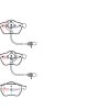 DBA Street Series Ceramic Front Brake Pad Set 156.3 x 74.0 x 18.6mm for Audi A4 B6 / Audi A4 B7 & More