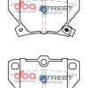 DBA Street Series Ceramic Rear Brake Pad Set 78.5 x 56.1 x 13.2mm for Toyota Celica ZZT230 / Toyota Celica ZZT231 & More