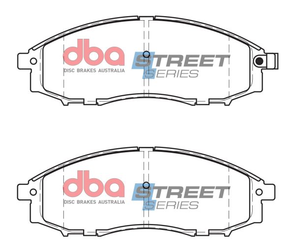 DBA Street Series Ceramic Front Brake Pad Set for Nissan Navara D22 / Nissan NP300 D40