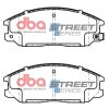 DBA Street Series Ceramic Front Brake Pad Set 149.0 x 58.0 x 15.8mm for Ssangyong Korando Sports Pick-up / Ssangyong Musso & More