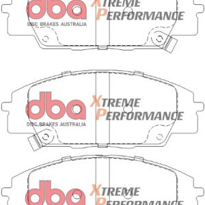 DBA Xtreme Performance Front Brake Pad Set 135.2 x 52.4 x 15.8mm for Honda Civic (7th Gen) EP3 / Honda Civic (7th Gen) EP4 & More
