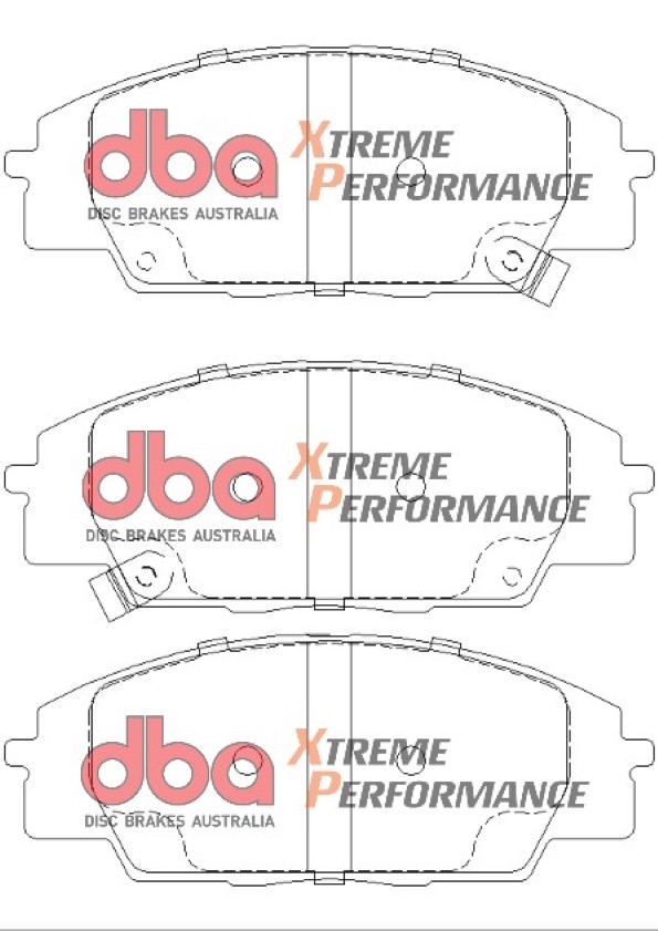 DBA 4000 Series T3 Slotted Front Disc & Xtreme Performance Pad Kit 300mm for Honda S2000