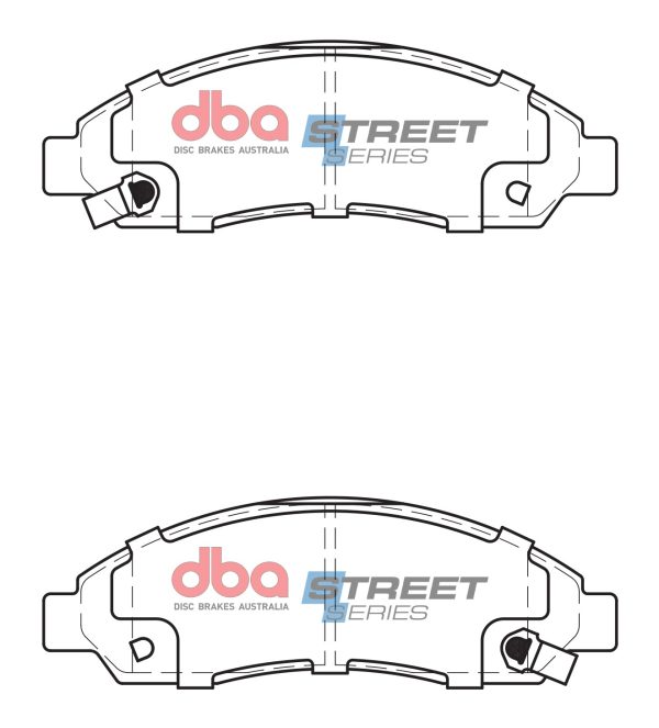 DB1468SS.jpg DBA Street Series Ceramic Front Brake Pad Set 167.5 x 54.3 x 16.1mm for Holden (Aust/Nz) Rodeo RA / Isuzu D-Max / Isuzu Rodeo